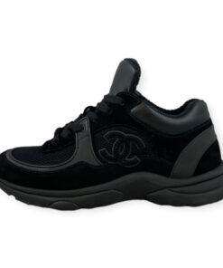 Chanel Suede CC Sneakers in Black 36 6