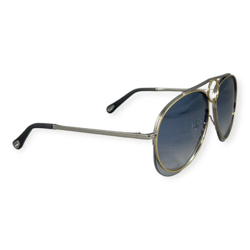 Chloe Aviator Sunglasses CE in Gold/Blue 4