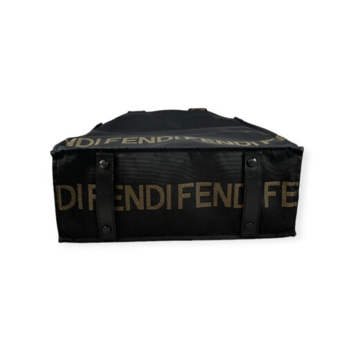 Fendi Nylon Tote Bag in Black / Brown 5