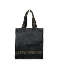 Fendi Nylon Tote Bag in Black / Brown 11