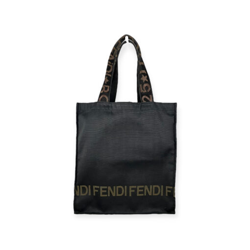 Fendi Nylon Tote Bag in Black / Brown 1