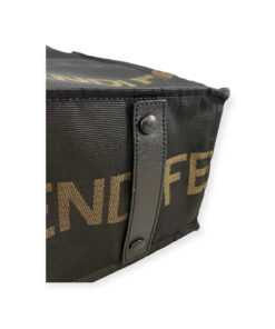 Fendi Nylon Tote Bag in Black / Brown 17