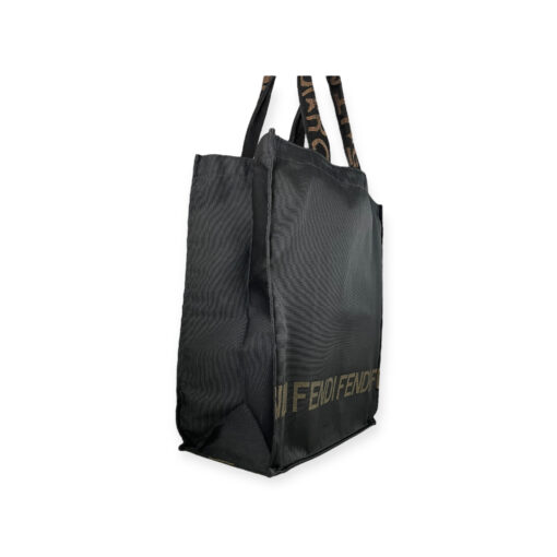 Fendi Nylon Tote Bag in Black / Brown 3
