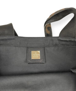 Fendi Nylon Tote Bag in Black / Brown 18