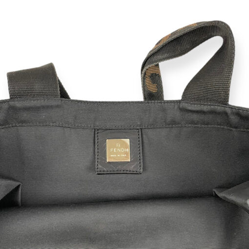 Fendi Nylon Tote Bag in Black / Brown 8