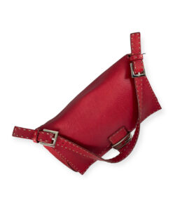 Fendi Pebble Leather Shoulder Bag in Red 16