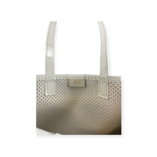 Fendi Yellow Perforated Shopping Tote 9