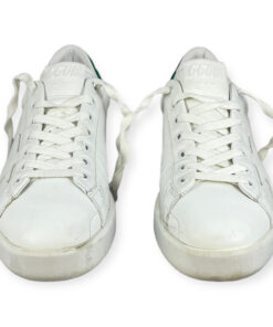 Golden Goose Pure Star Sneakers in White Green 39 10