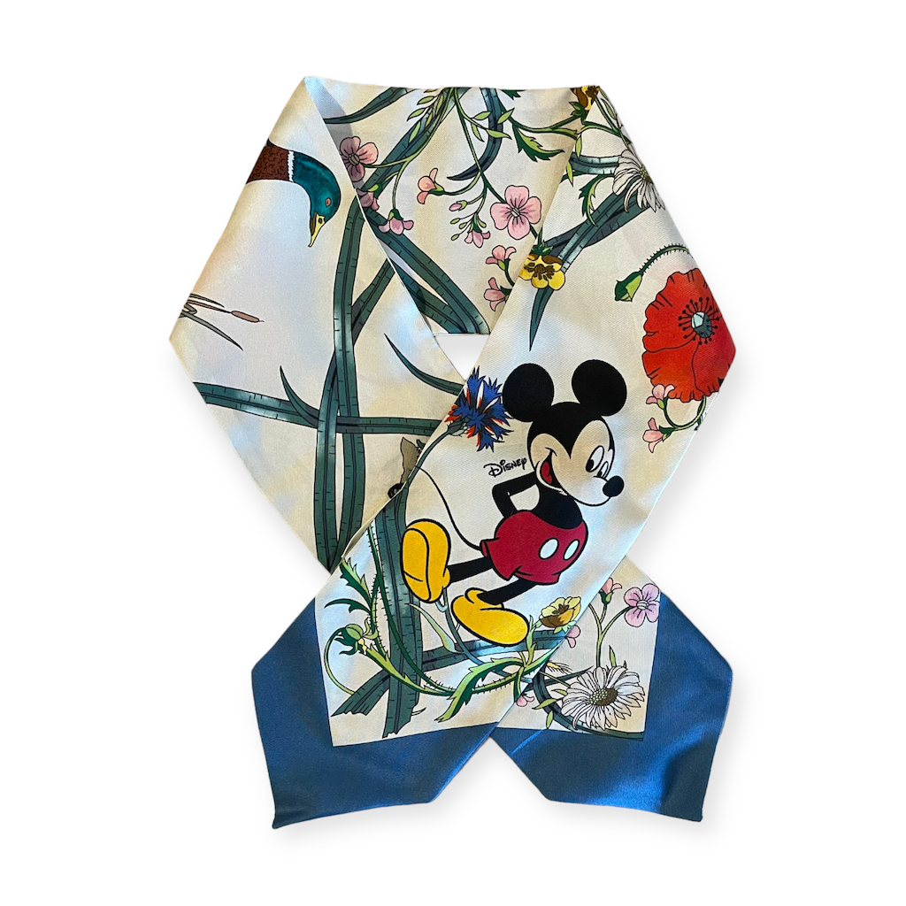 Unisex Scarf GUCCI x Disney collaboration mickey mouse GG Neck Bow accessory