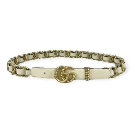 Gucci Torchon GG Link Belt in Ivory 80 / 32 1