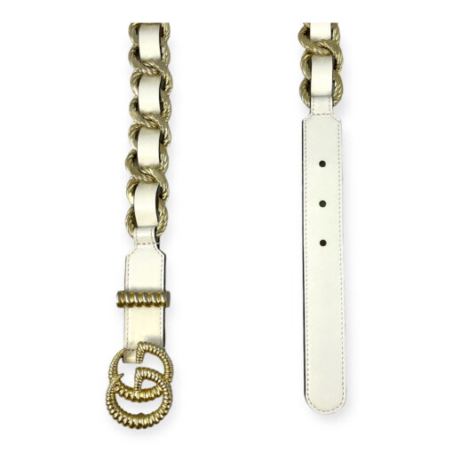 Gucci Torchon GG Link Belt in Ivory 80 / 32 4