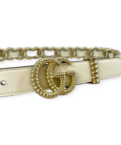 Gucci Torchon GG Link Belt in Ivory 80 / 32 9