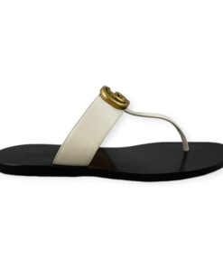 Gucci GG Marmont Thong Sandal in Ivory 35 12