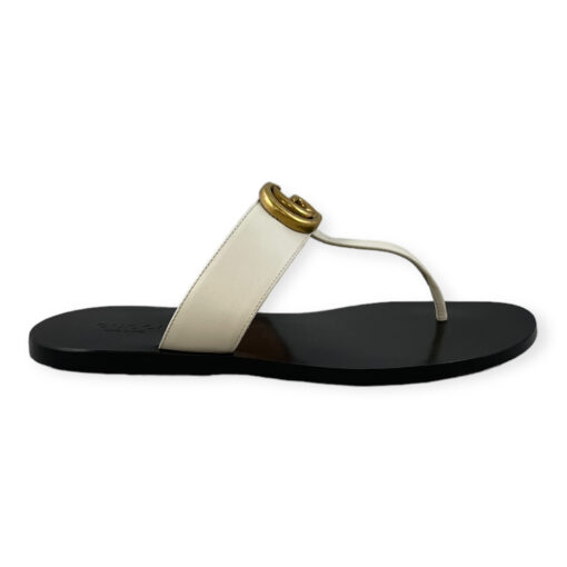 Gucci GG Marmont Thong Sandal in Ivory 35 4