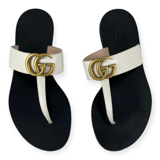 Gucci GG Marmont Thong Sandal in Ivory 35 2