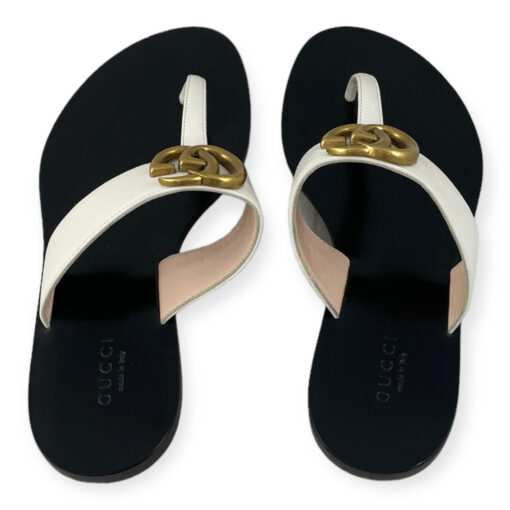 Gucci GG Marmont Thong Sandal in Ivory 35 6
