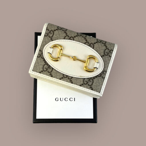 Gucci Horsebit 1955 Wallet Ivory GG Supreme Canvas 11