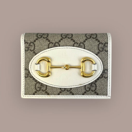 Gucci Horsebit 1955 Wallet Ivory GG Supreme Canvas 1