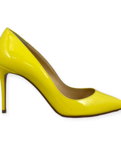 Christian Louboutin Pigalle Follies Patent Pumps in Yellow 36 10