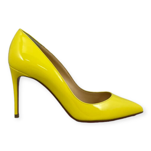 Christian Louboutin Pigalle Follies Patent Pumps in Yellow 36 2