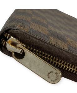 Louis Vuitton LOUIS VUITTON Damier Zippy Organizer Round Zipper Long Wallet  Ebene N63502