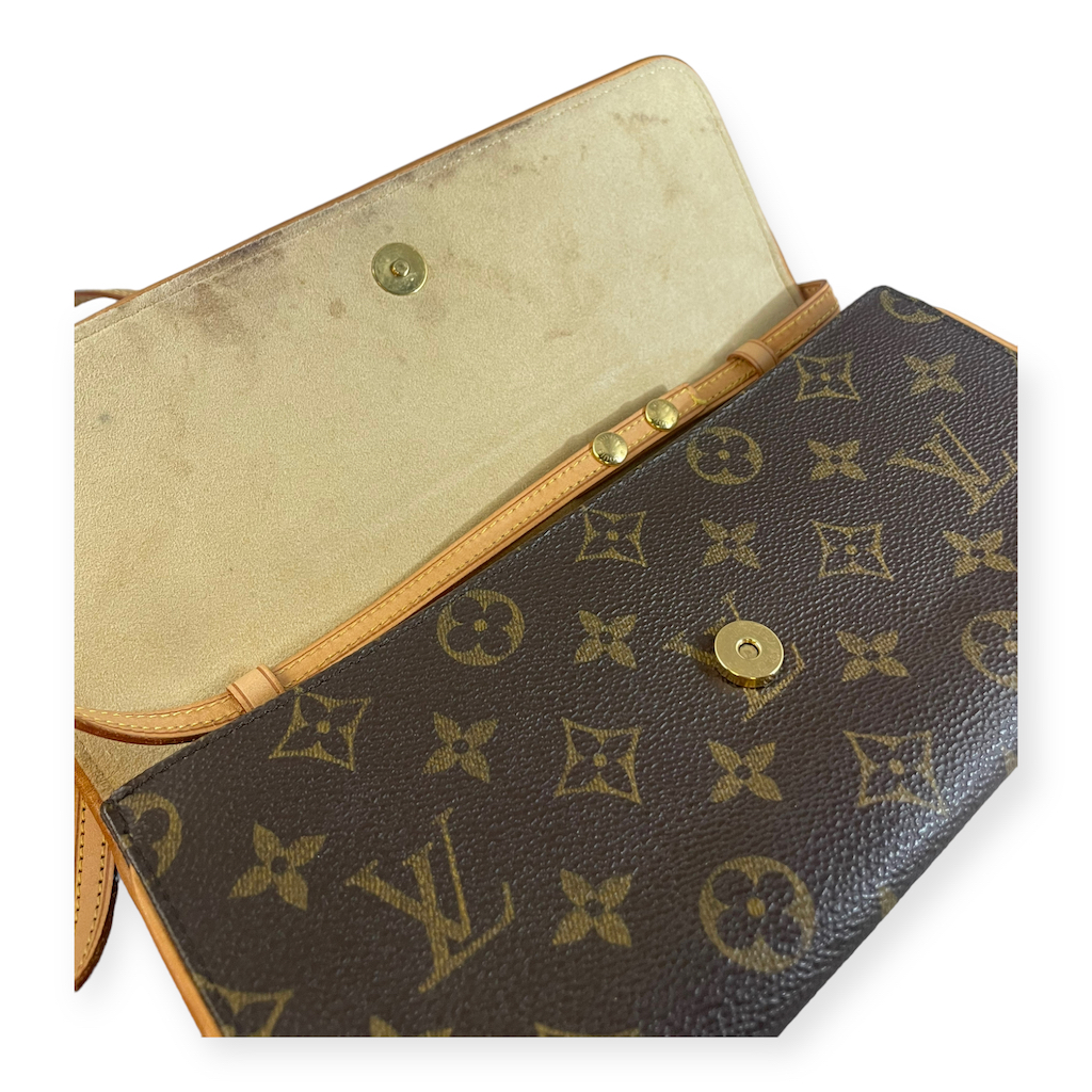 LOUIS VUITTON Monogram Sac Pochette Clutch Bag Vintage LV Auth