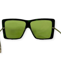 Gucci GG0434S Square Sunglasses in Green/Gold 13
