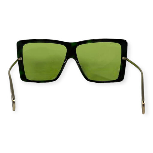 Gucci GG0434S Square Sunglasses in Green/Gold 5
