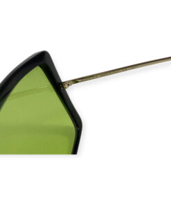 Gucci GG0434S Square Sunglasses in Green/Gold 15