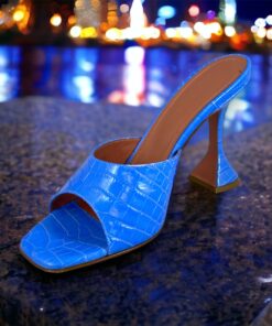 Size 40 | Amina Muaddi Mules in Blue