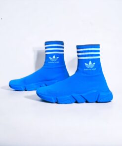 Balenciaga X Adidas Speed Sneakers in Blue/White 42 3