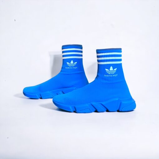 Balenciaga X Adidas Speed Sneakers in Blue/White 42 1