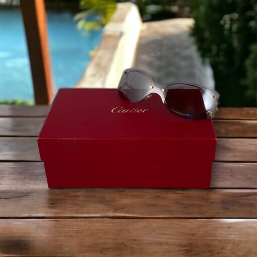Cartier Rimless Wrap Sunglasses