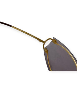 Cartier Rimless Wrap Sunglasses in Gold 12