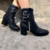 Size 39 | Chanel Buckle Boots in Black