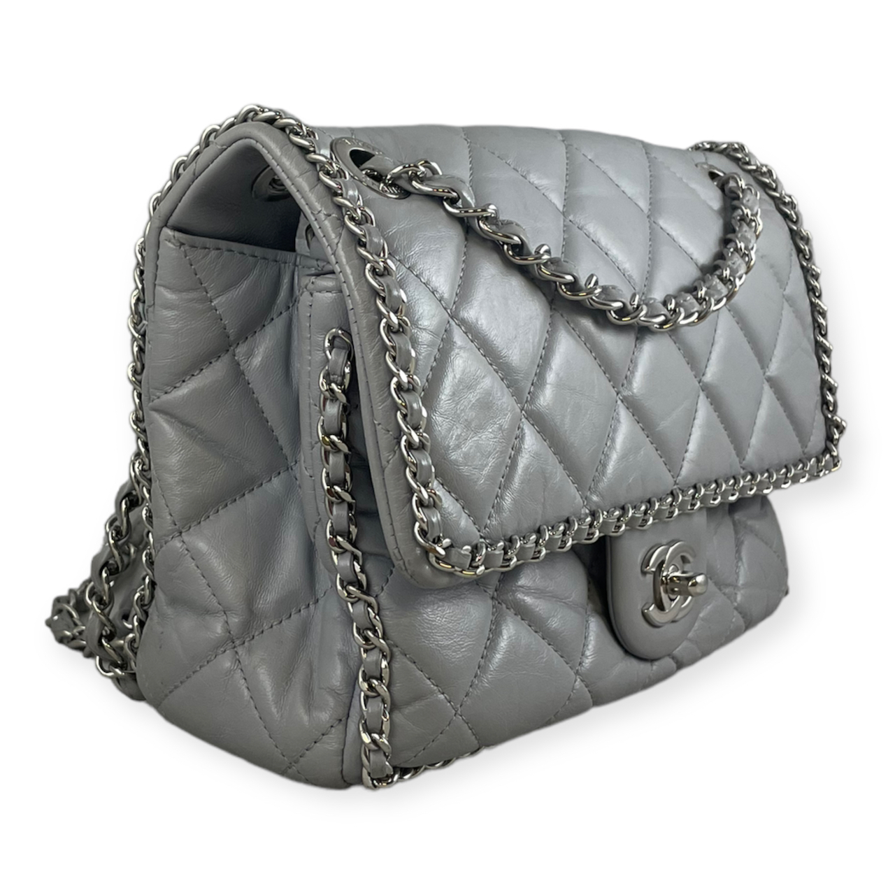 Chanel Chain Around Flap Bag in Gray | MTYCI