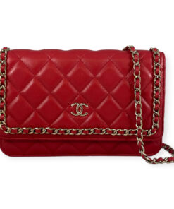 Chanel Chain Around WOC in Red