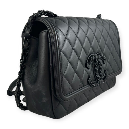 Chanel Incognito Filigree Flap Bag Medium in Black 4