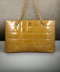 Chanel Square Quilted Tote in Honey