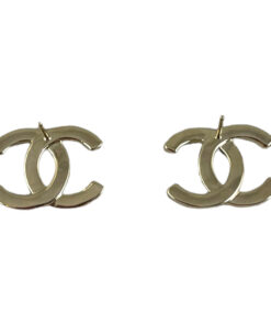 Chanel Strass CC Stud Earrings in Gold 8