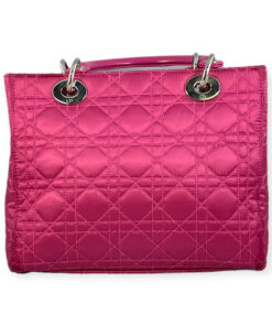 Dior Lady Dior Medium Nylon Handbag in Pink 18
