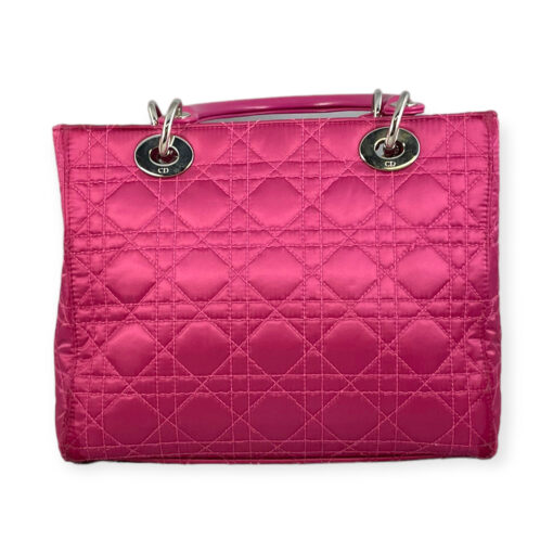 Dior Lady Dior Medium Nylon Handbag in Pink 5