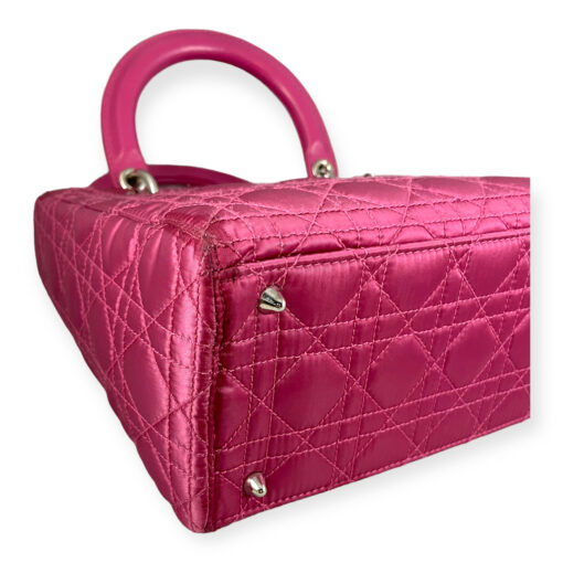 Dior Lady Dior Medium Nylon Handbag in Pink 13