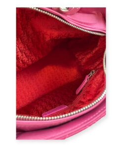 Dior Lady Dior Medium Nylon Handbag in Pink 23