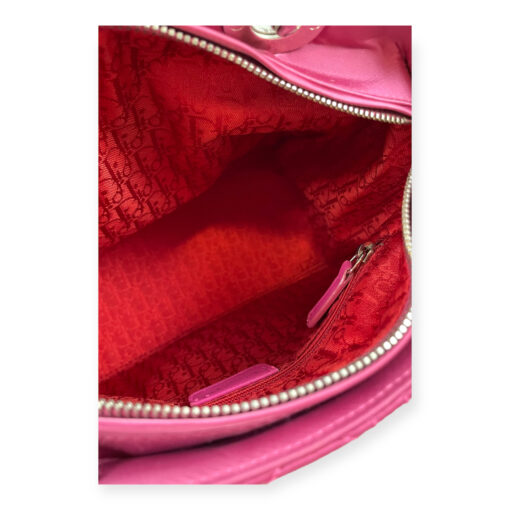 Dior Lady Dior Medium Nylon Handbag in Pink 10