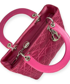 Dior Lady Dior Medium Nylon Handbag in Pink 19