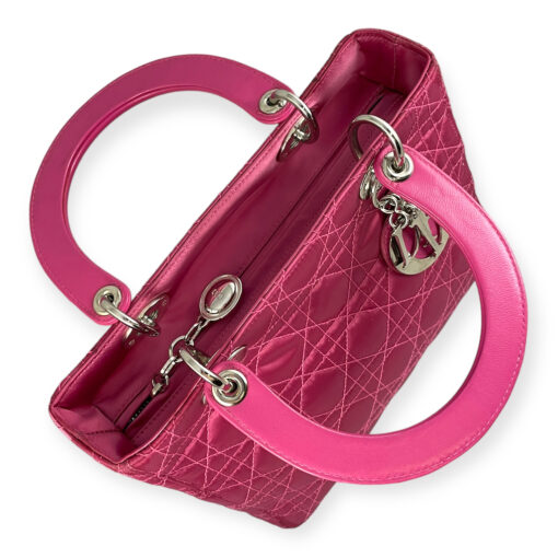 Dior Lady Dior Medium Nylon Handbag in Pink 6