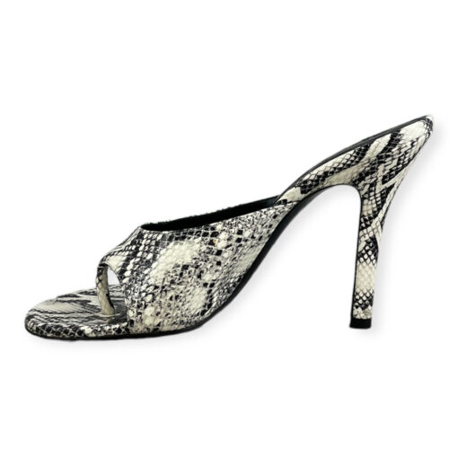 Givenchy Snakeskin Thong Sandals in White/Black 39 1