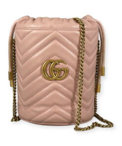 Gucci GG Marmont Mini Bucket Bag in Pink 10