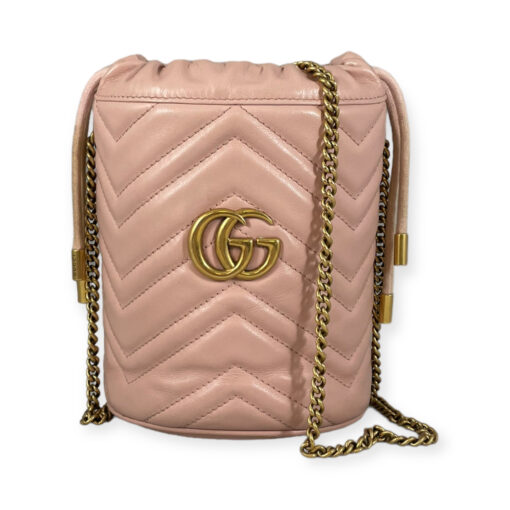 Gucci GG Marmont Mini Bucket Bag in Pink 1